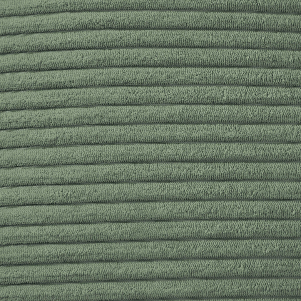 Modern corduroy modular section sofa, U-shaped convertible L-shaped sofa set with pillow, oversized sectional sofa with footstool, suitable for living room, attic, apartment, Olive Green 6 seat