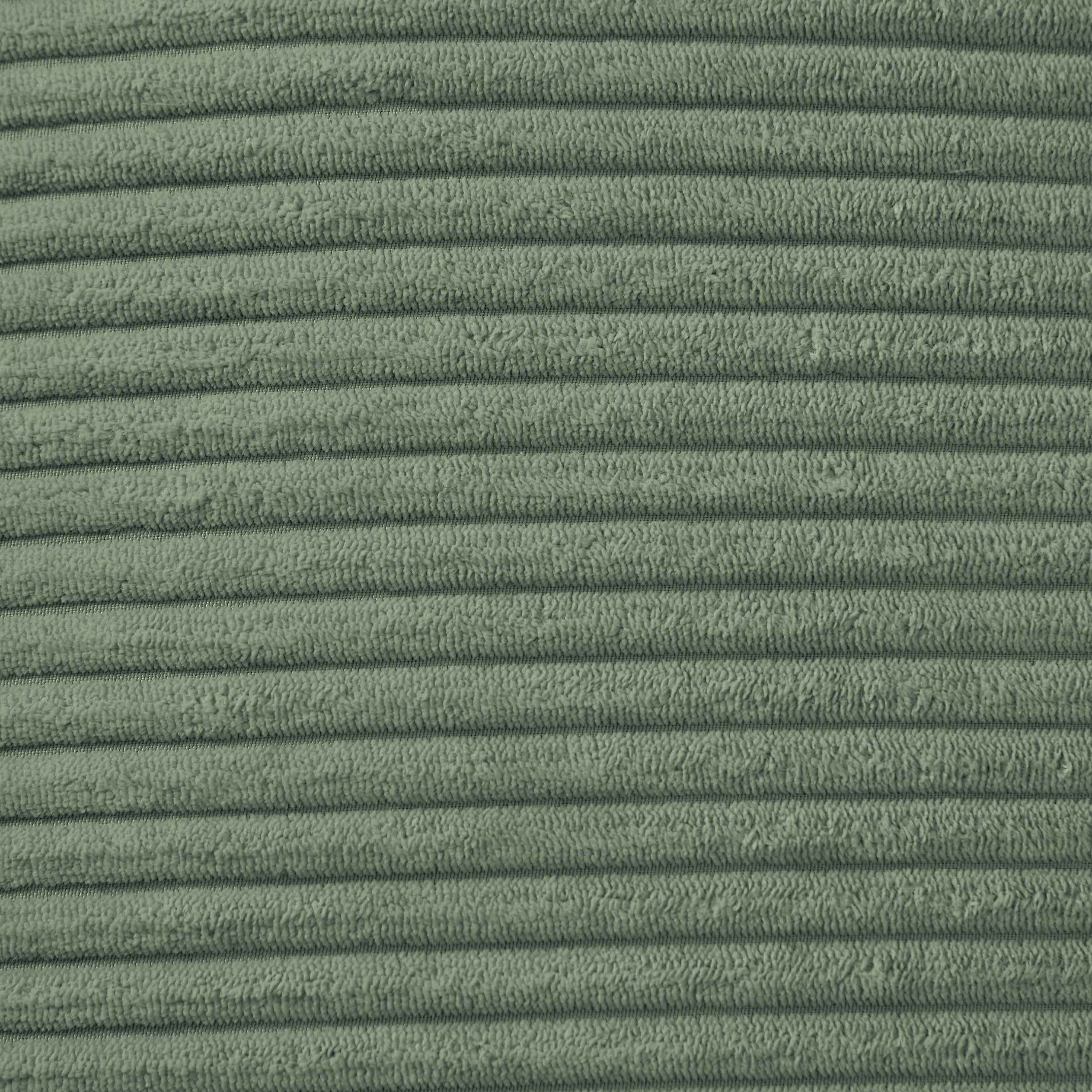 Modern corduroy modular section sofa, U-shaped convertible L-shaped sofa set with pillow, oversized sectional sofa with footstool, suitable for living room, attic, apartment, Olive Green 6 seat