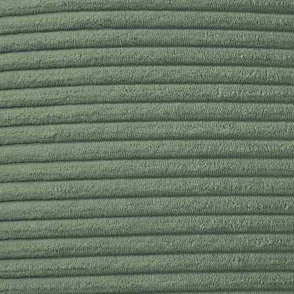 Modern corduroy modular section sofa, U-shaped convertible L-shaped sofa set with pillow, oversized sectional sofa with footstool, suitable for living room, attic, apartment, Olive Green 6 seat