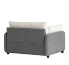 [Video]50*43 Oversized Chenille Single Sofa Chair,Wide and Deep Seat Accent Chair,Modern Upholstered Comfy Armchair,Color Blocking Couch Lounge with Pillows for Living Room,Apartment,Bedroom,3 Colors