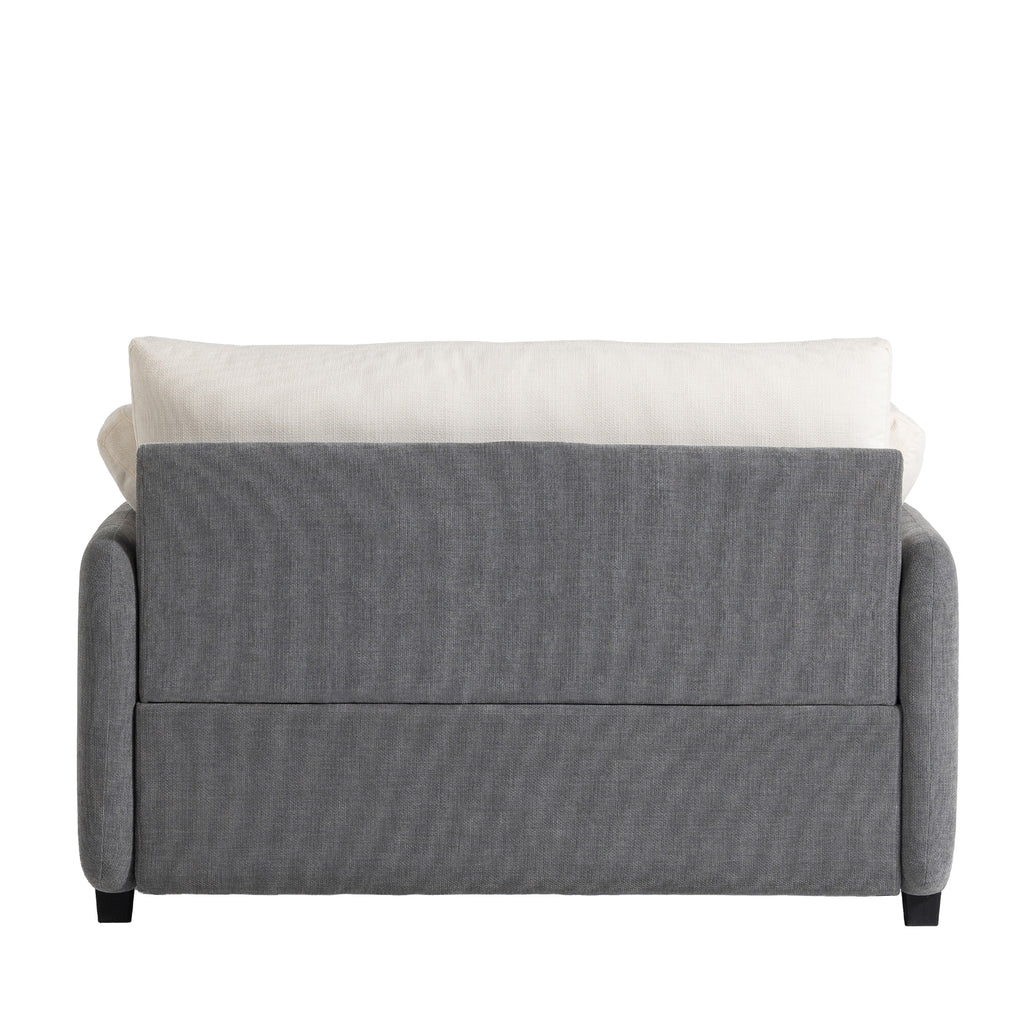 [Video]50*43 Oversized Chenille Single Sofa Chair,Wide and Deep Seat Accent Chair,Modern Upholstered Comfy Armchair,Color Blocking Couch Lounge with Pillows for Living Room,Apartment,Bedroom,3 Colors