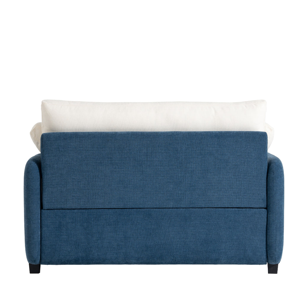 [Video]50*43 Oversized Chenille Single Sofa Chair,Wide and Deep Seat Accent Chair,Modern Upholstered Comfy Armchair,Color Blocking Couch Lounge with Pillows for Living Room,Apartment,Bedroom,3 Colors