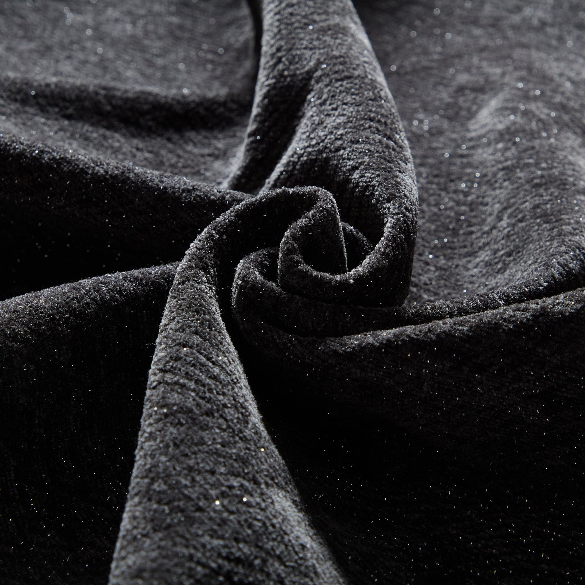 Modern Oversized Modular Sectional Sofa,Sparkling Chenille Fabric Soft Cushion Sofa with 6 Pillows,6 PCS DIY Combination Tufted Sofa,No Assembly Required,BLACK