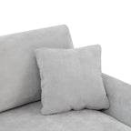 [VIDEO provided] [New] 119*55" Modern Oversized Sectional Sofa,L-shaped Luxury Couch Set with 2 Free pillows,5-seat Chenille Indoor Furniture with Chaise for Living Room,Apartment,Office,2 Colors