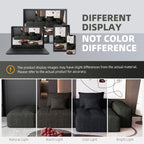 Modern Oversized Modular Tufted Sectional Sofa in Chenille.
