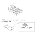 Modern Upholstered Queen Size Bed Frame with Thick Chenille Fabric, Pink, No Box Spring Needed