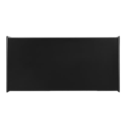 U-Can Modern Rectangle Coffee Table with 4 Drawers and 2 Display Shelves, 47.2' Wood Coffee Table with Fluted Style, Tempered Glass for Living Room