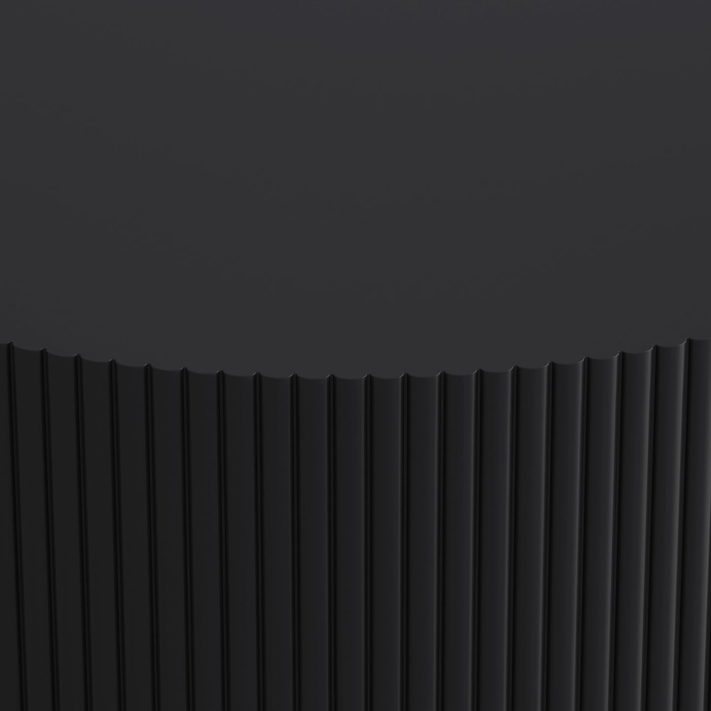 31.5'' Round Coffee Table,Modern Center Table with Storage,Vertical Stripe Design Coffee Table for Living Room,Bedroom(Black)