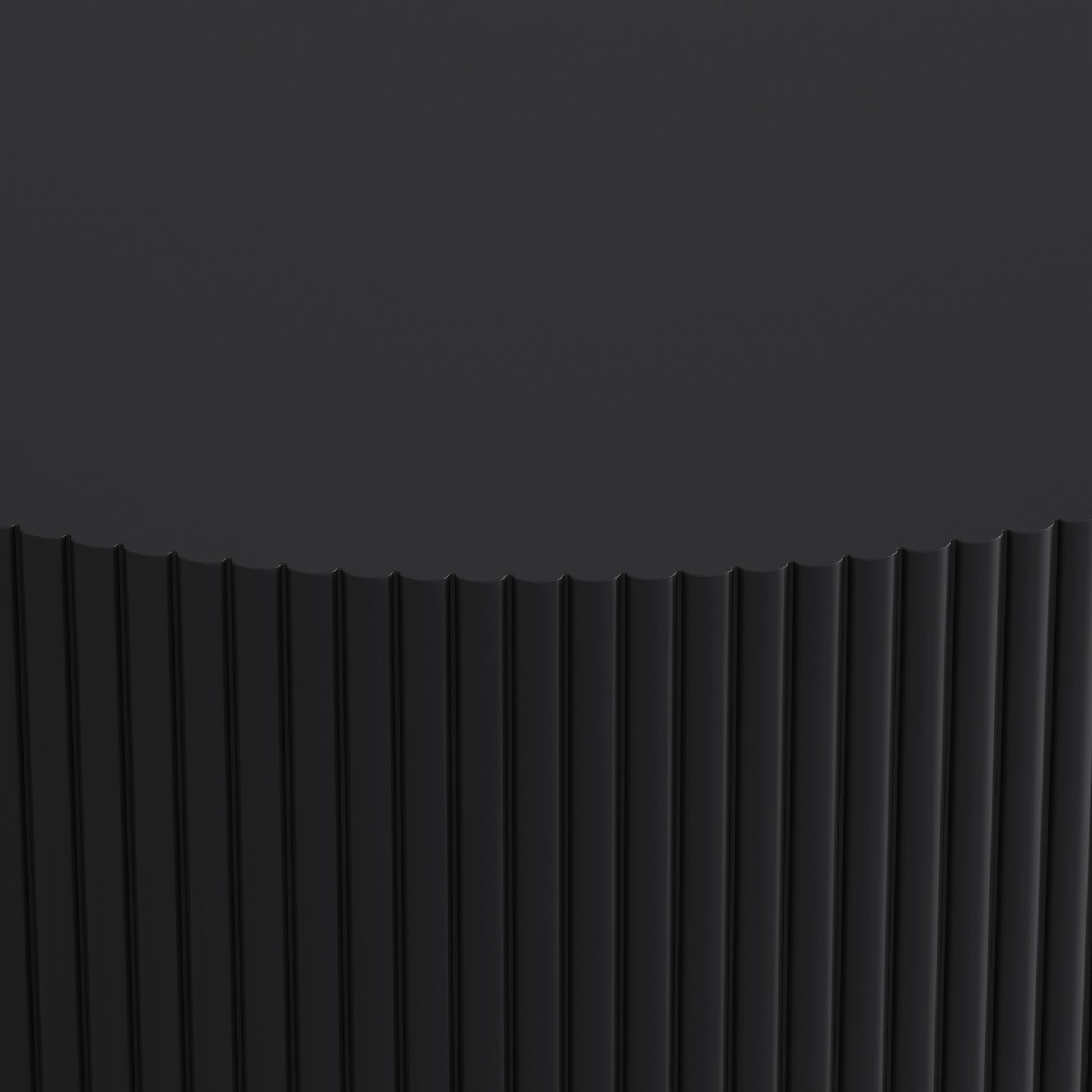 31.5'' Round Coffee Table,Modern Center Table with Storage,Vertical Stripe Design Coffee Table for Living Room,Bedroom(Black)