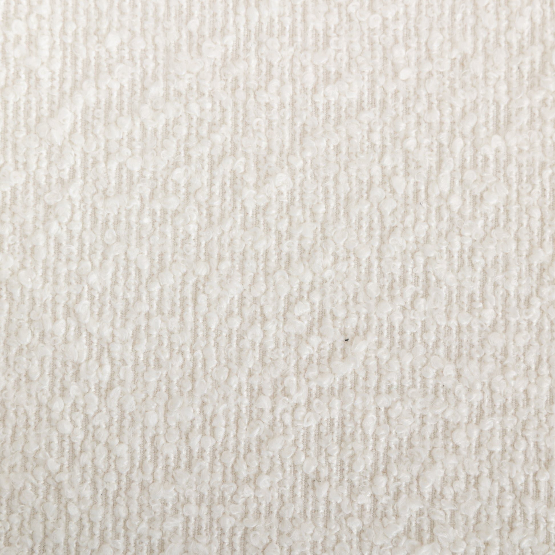 Burbank Modern Round Boucle Dining Chairs, Set of 2, White