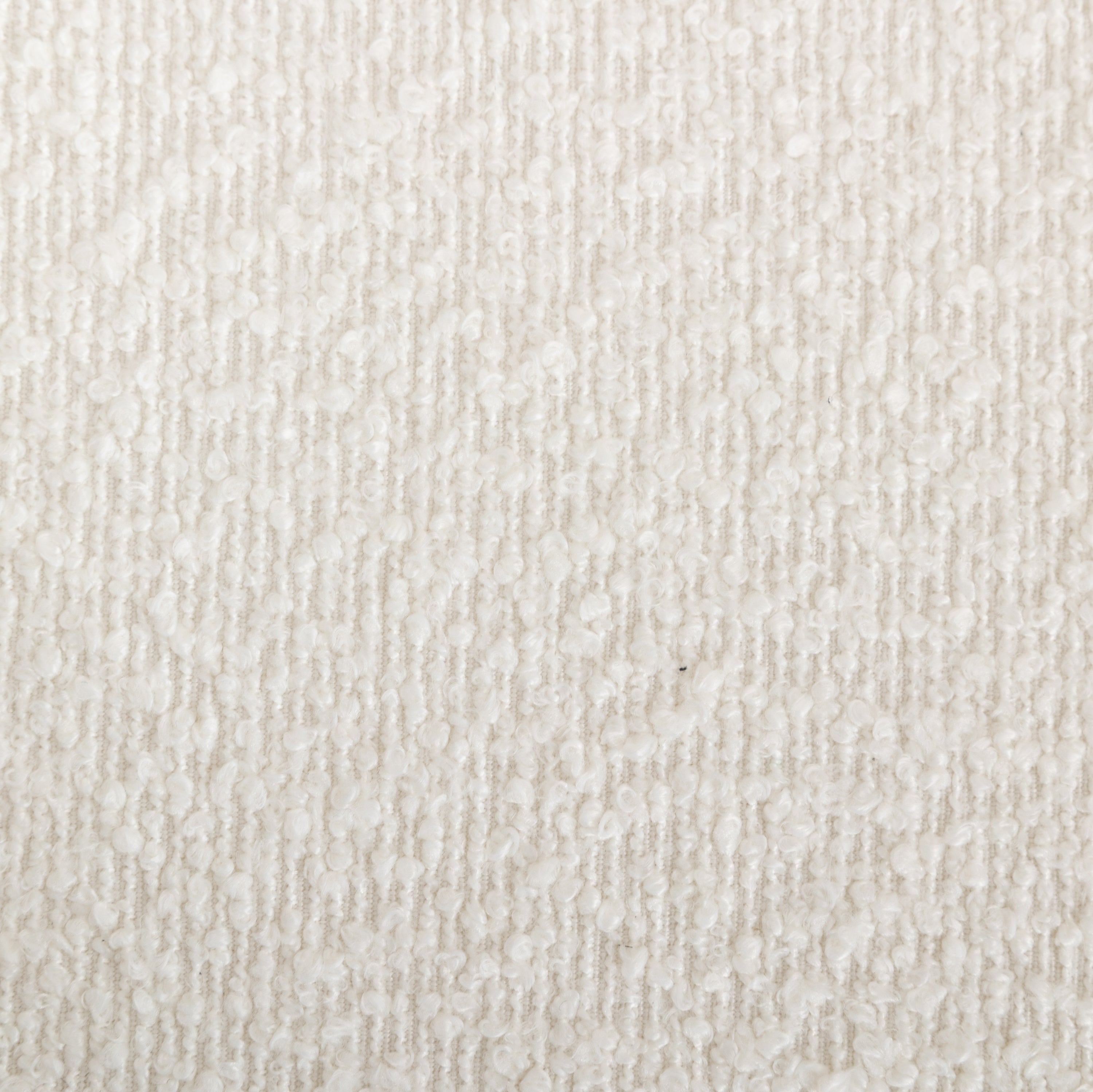 Burbank Modern Round Boucle Dining Chairs, Set of 2, White