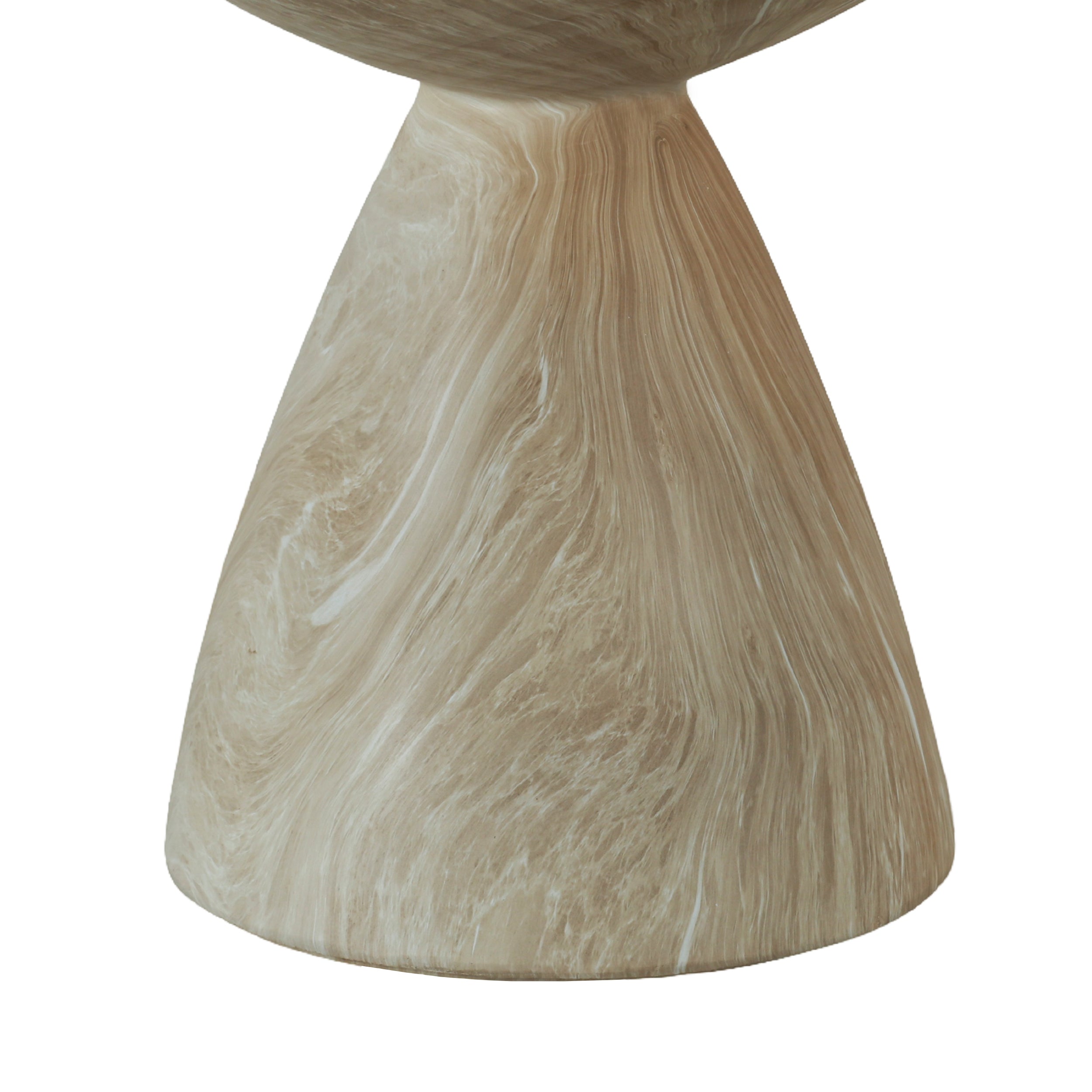 Cement Outdoor End Tables for Patio, GardenAccent Table Faux Terrazzo Accent Table, Modern Small Round Side Tablefor Outside, Tree Stump Garden Stool DrumTable indoor and Outdoor End Table