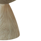 Cement Outdoor End Tables for Patio, GardenAccent Table Faux Terrazzo Accent Table, Modern Small Round Side Tablefor Outside, Tree Stump Garden Stool DrumTable indoor and Outdoor End Table