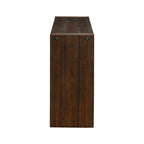 Modern Solid Wood 54' Console Table with Distressed Finish in Brown Console Table