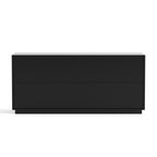 Sideboard Buffet Cabinet, 4 Doors Modern Accent Storage Sideboard, Luxurious Floor Cabinet Buffet with Freestanding Anti Dumping for Kitchen, Living Room, 59' Wide Rectangular Buffet Table(Black)