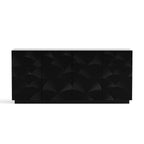 Sideboard Buffet Cabinet, 4 Doors Modern Accent Storage Sideboard, Luxurious Floor Cabinet Buffet with Freestanding Anti Dumping for Kitchen, Living Room, 59' Wide Rectangular Buffet Table(Black)