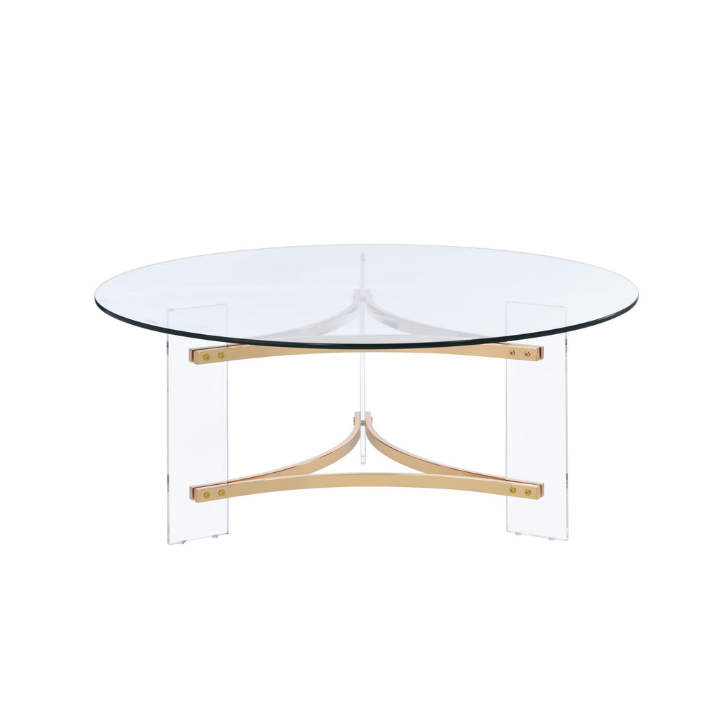 Sosi Gold Finish Coffee Table