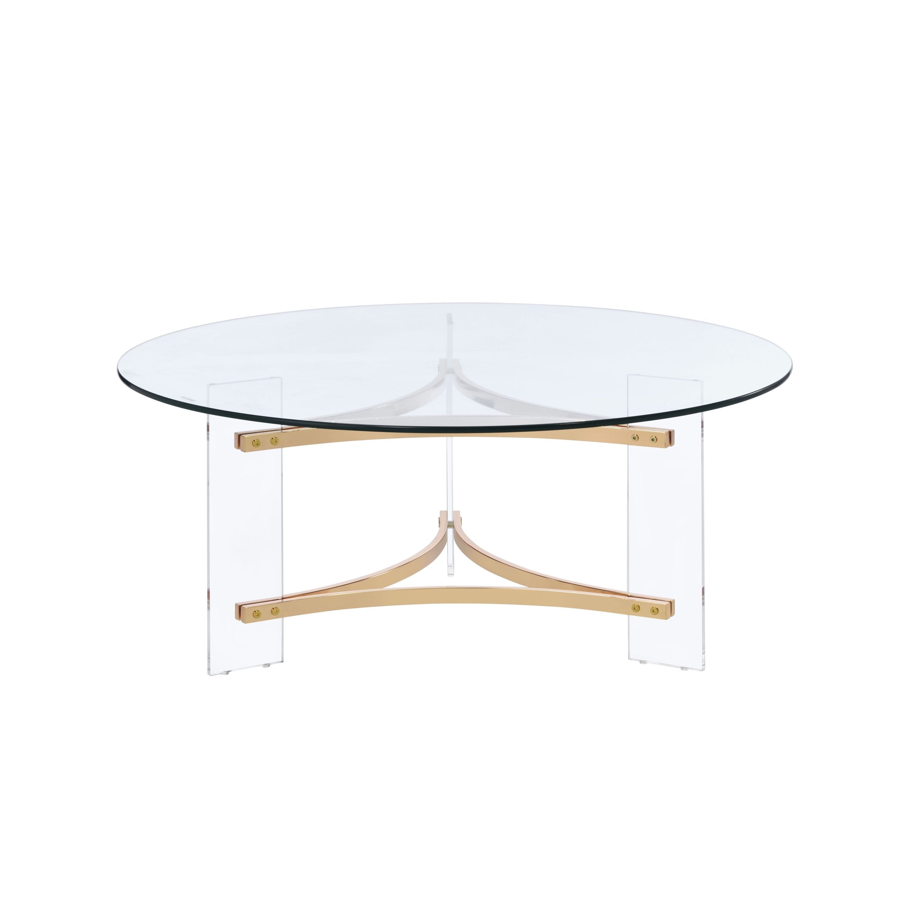 Sosi Gold Finish Coffee Table