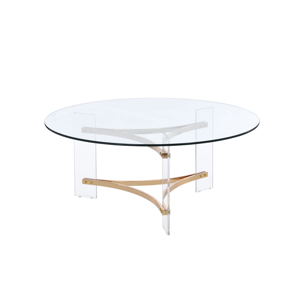 Sosi Gold Finish Coffee Table