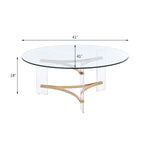 Sosi Gold Finish Coffee Table