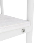 Set of 2 Rectangle End Table, Tempered Glass Tabletop with MDF layer, Modern Table for Living Room , Brown Glass