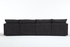[VIDEO PROVIDED] Modern U-shaped Sectional Sofa ,5-seat Upholstered Sofa Furniture,Sleeper Sofa Couch with Chaise Lounge for Living Room,Apartment,Dark Gray,Polyester