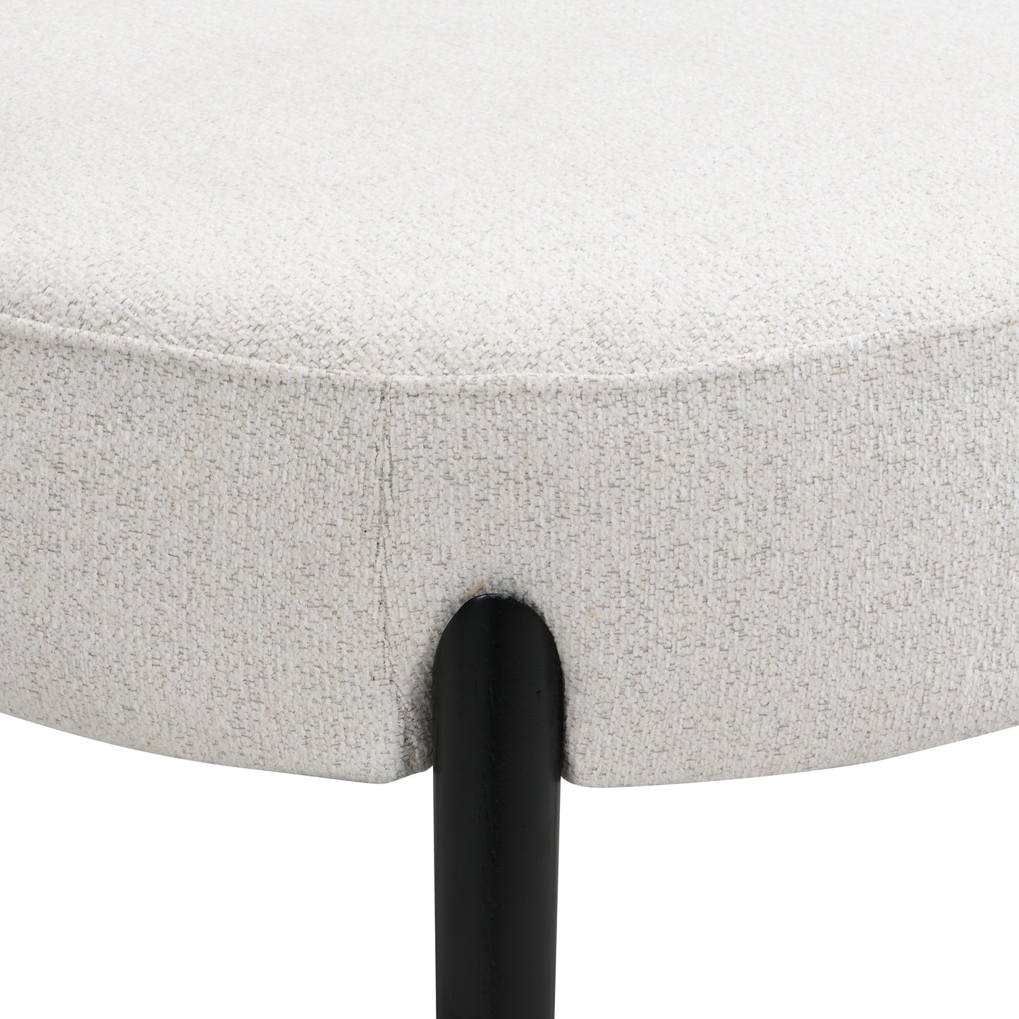 Upholstered Accent Chair, Modern Living Room Chairs, Reading Armchair for Sunroom Bedroom, Beige, Supports 300lbs