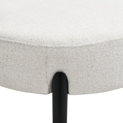 Upholstered Accent Chair, Modern Living Room Chairs, Reading Armchair for Sunroom Bedroom, Beige, Supports 300lbs