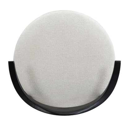 Upholstered Accent Chair, Modern Living Room Chairs, Reading Armchair for Sunroom Bedroom, Beige, Supports 300lbs