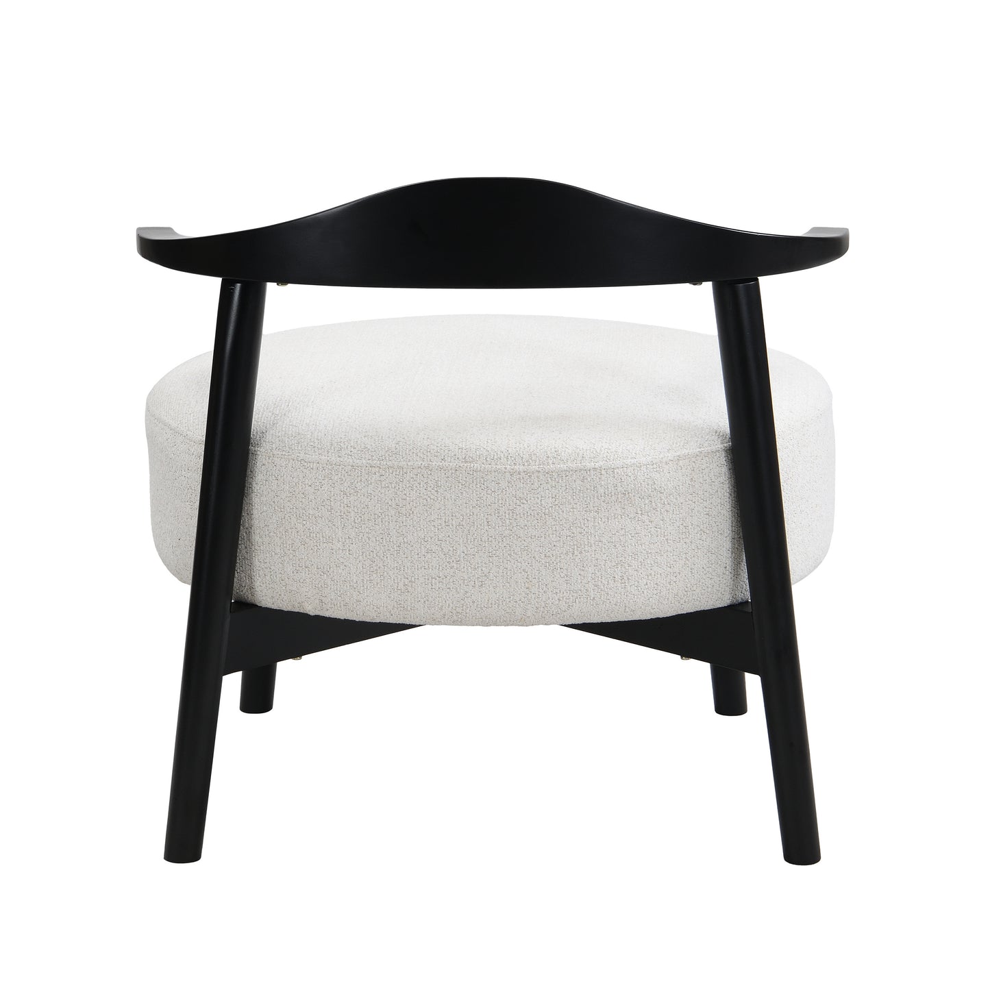 Upholstered Accent Chair, Modern Living Room Chairs, Reading Armchair for Sunroom Bedroom, Beige, Supports 300lbs