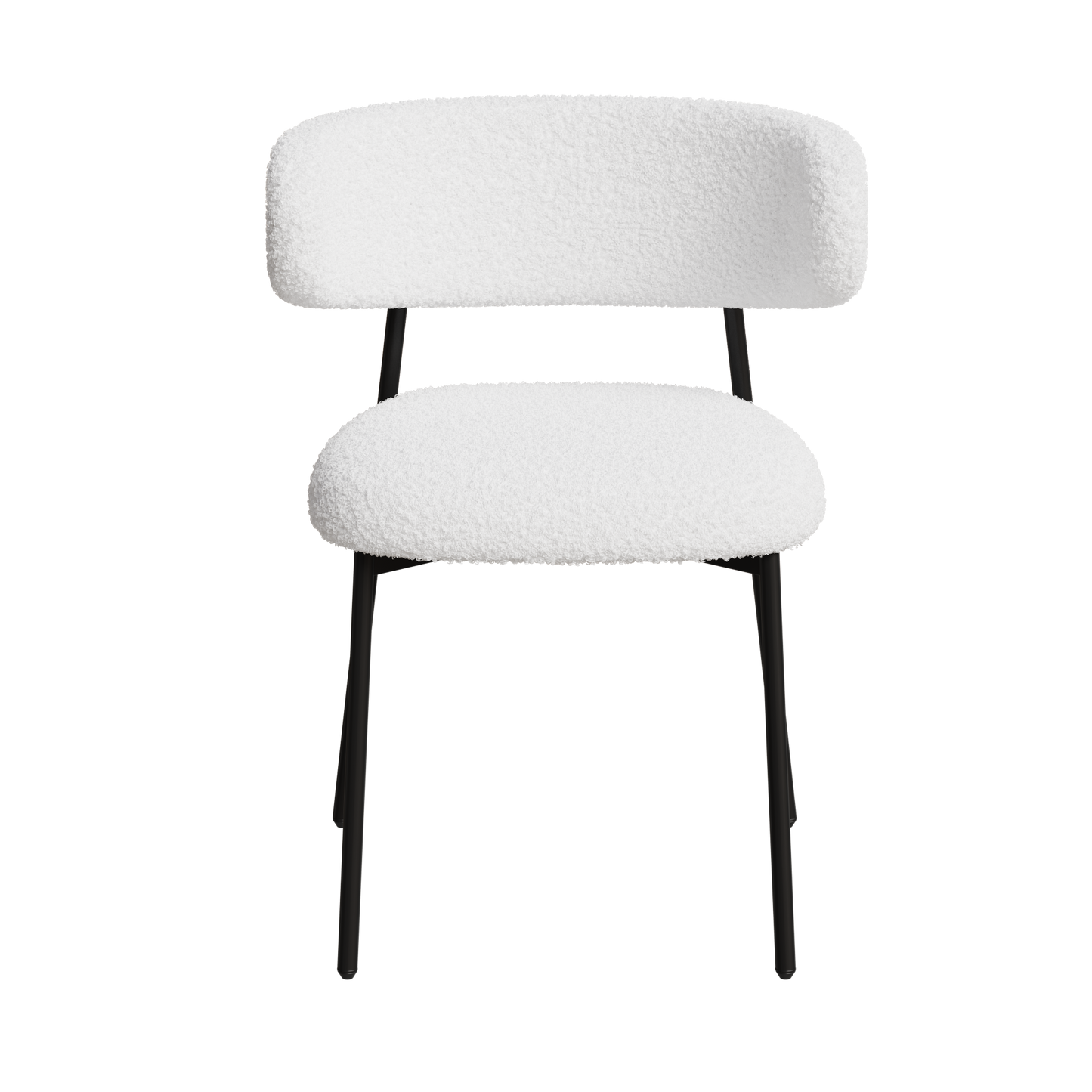 dining chairs set of 2 white , medieval modern dining chairs, teddy velvet chairs with metal legs, kitchen, easy to assemble suitable for home and office use