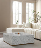 Modern Velvet L-Shape Sectional Sofa with Deep Tufting.