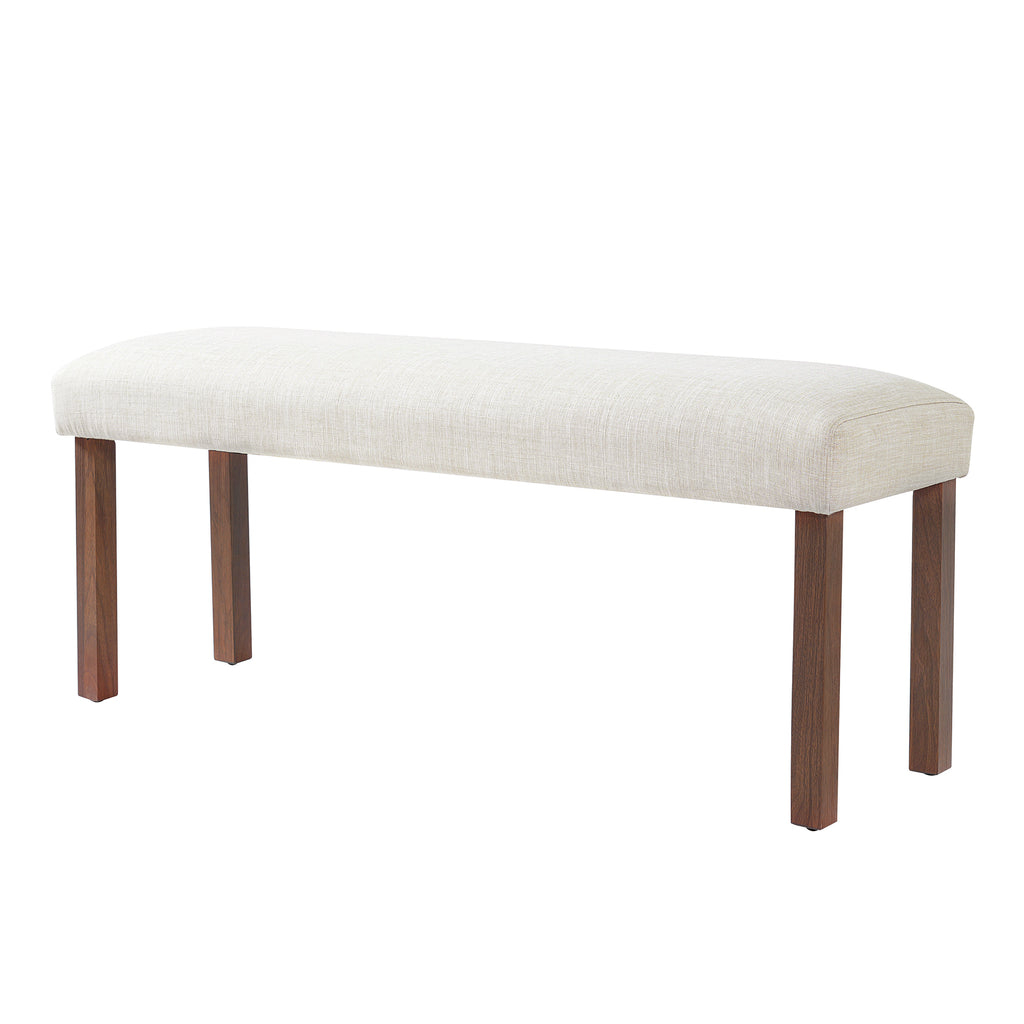 6-Piece Modern Dining Set, Rectangle Kitchen Table with 4 Upholstered Chairs & Bench, Ideal for Dining Room and Living Room, (Easy Assembly, Space Saving) Dining Table Set