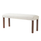 6-Piece Modern Dining Set, Rectangle Kitchen Table with 4 Upholstered Chairs & Bench, Ideal for Dining Room and Living Room, (Easy Assembly, Space Saving) Dining Table Set