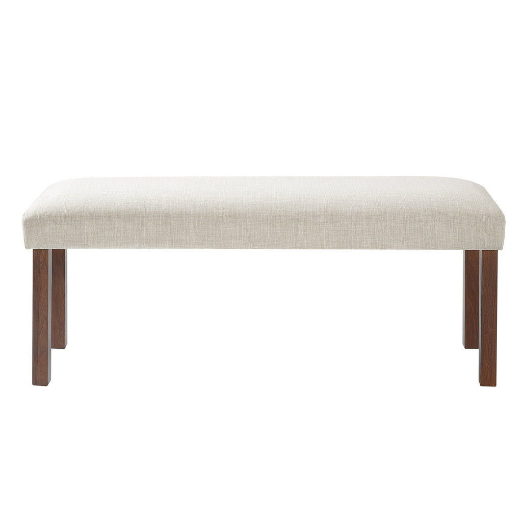 6-Piece Modern Dining Set, Rectangle Kitchen Table with 4 Upholstered Chairs & Bench, Ideal for Dining Room and Living Room, (Easy Assembly, Space Saving) Dining Table Set