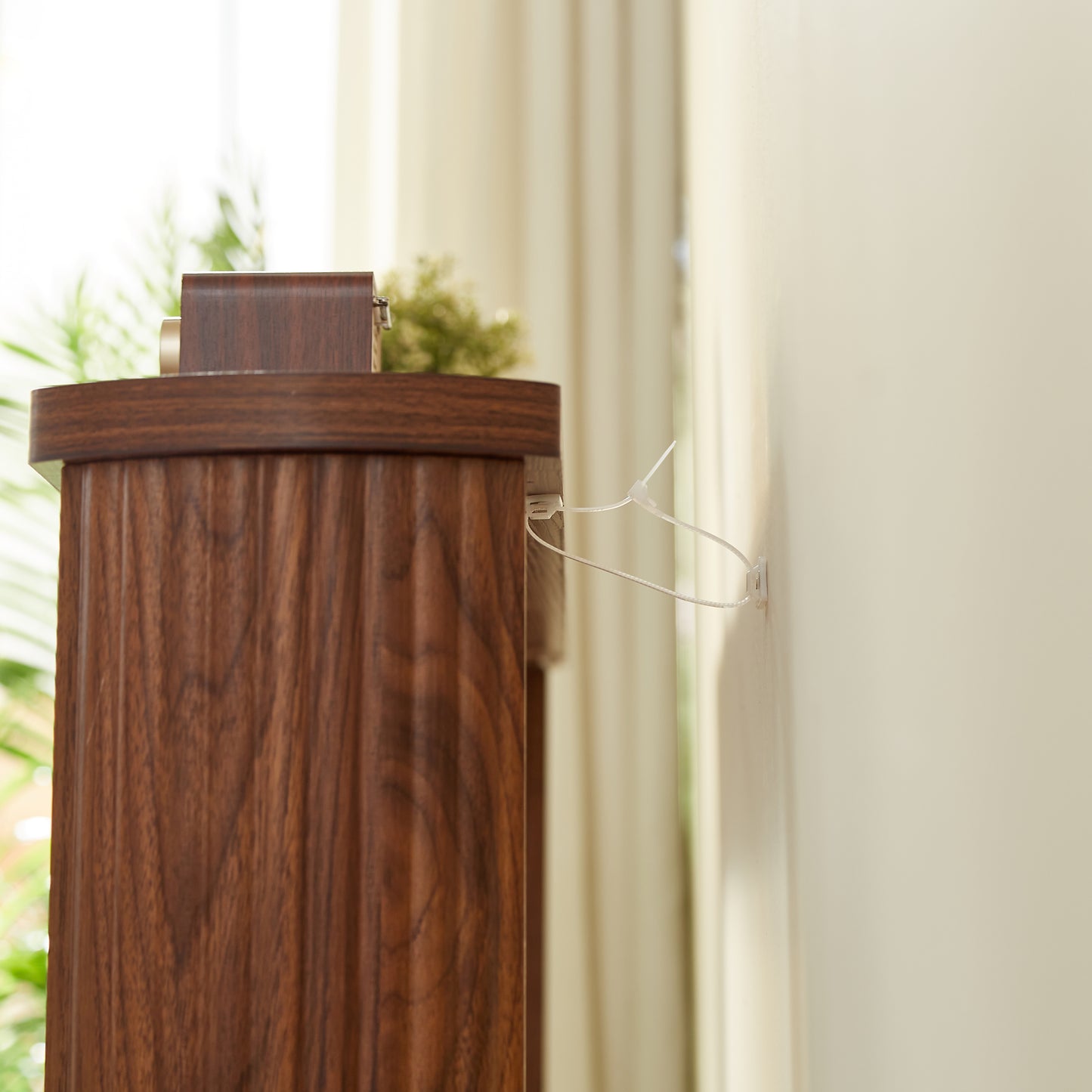 70.1'corrugated texture storage table for entranceways, narrow wooden console sofa table, can be placed behind the sofa, suitable for entranceways, corridors, and front door.Walnut.70.1'L*8.7'W*35.5'H