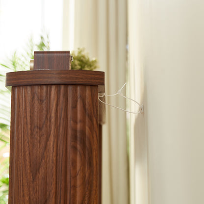 70.1'corrugated texture storage table for entranceways, narrow wooden console sofa table, can be placed behind the sofa, suitable for entranceways, corridors, and front door.Walnut.70.1'L*8.7'W*35.5'H