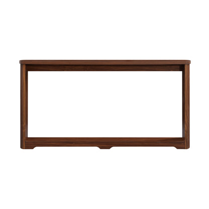 70.1'corrugated texture storage table for entranceways, narrow wooden console sofa table, can be placed behind the sofa, suitable for entranceways, corridors, and front door.Walnut.70.1'L*8.7'W*35.5'H