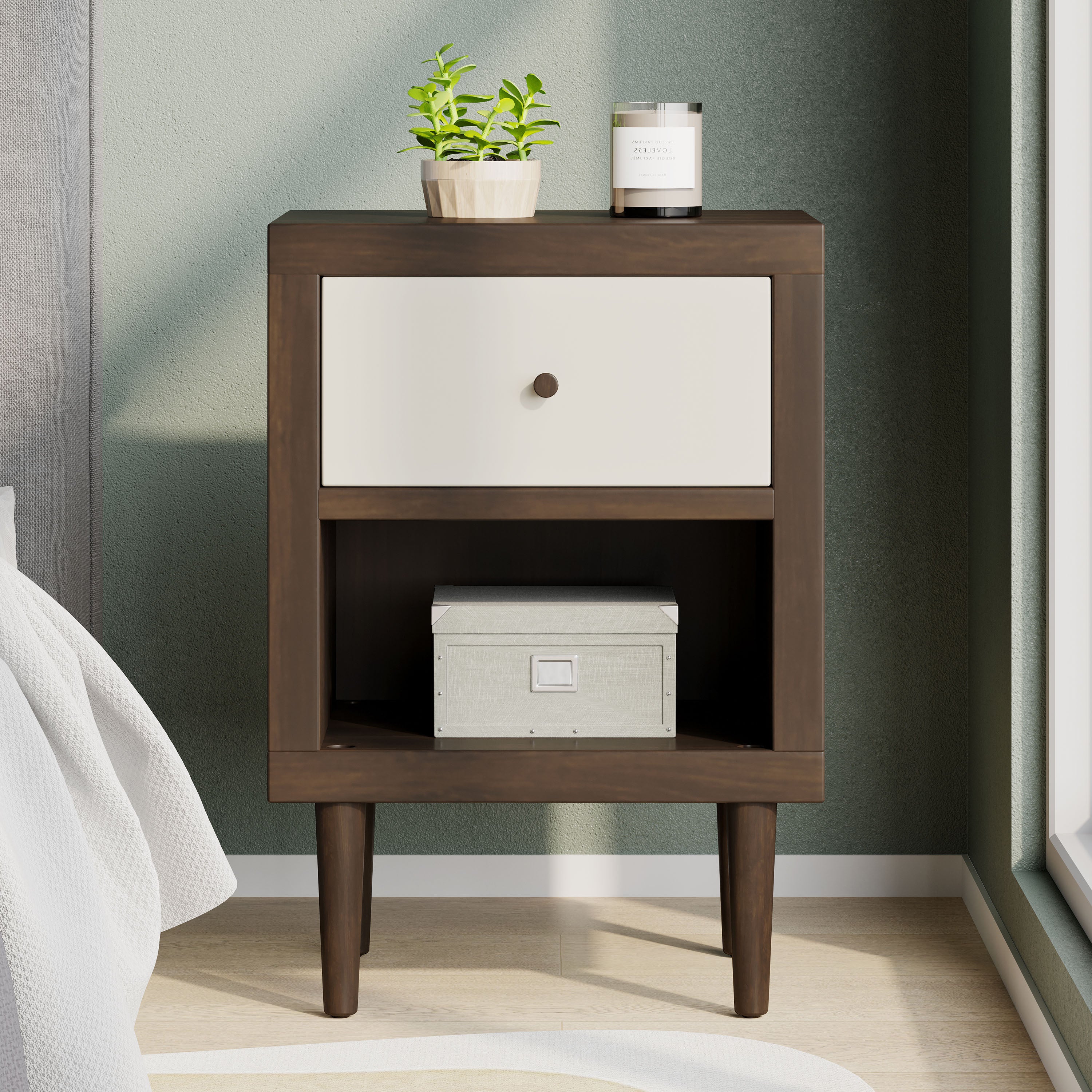 1-DRAWER NIGHTSTAND - Groovy Boardz