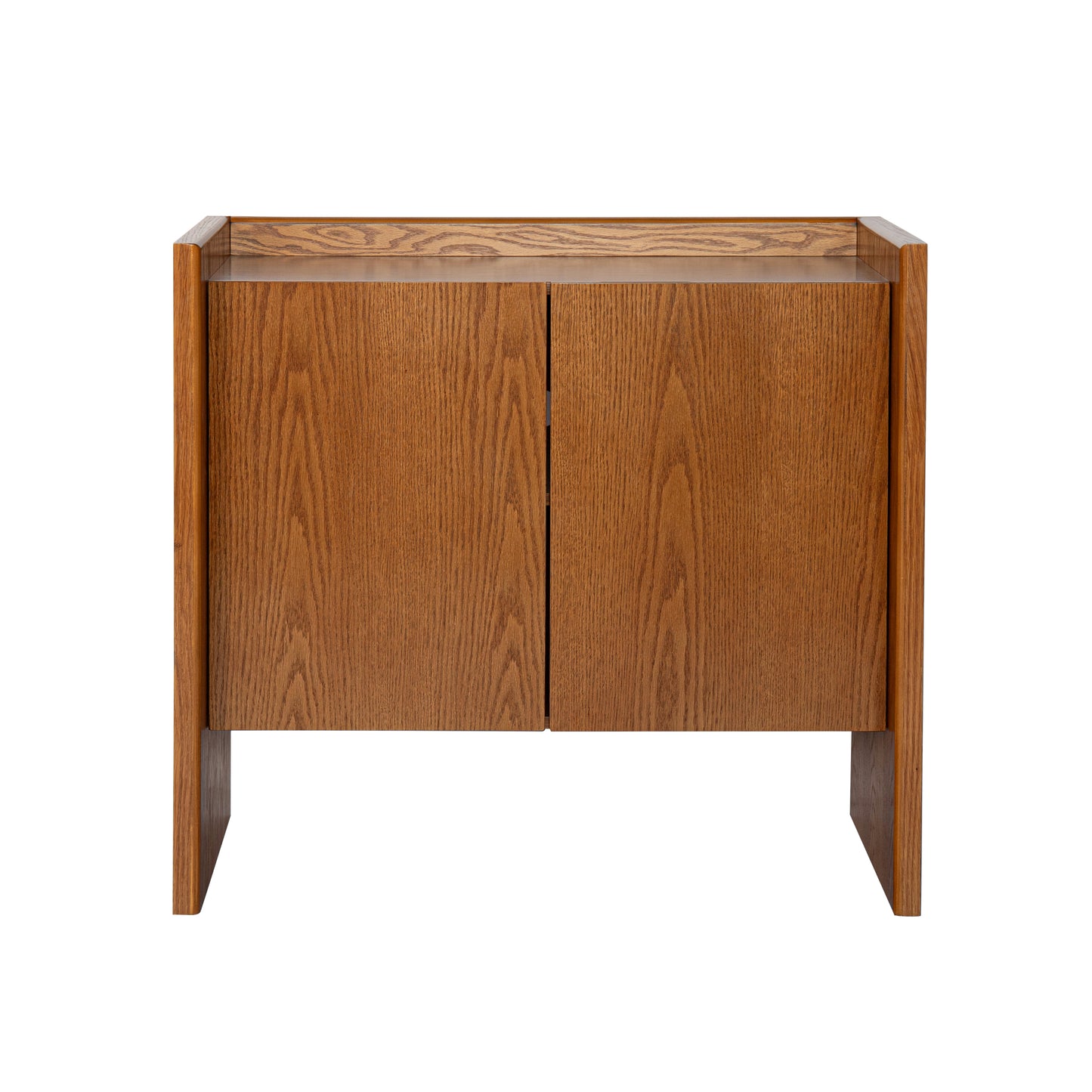 Walnut-colored Sideboard, Buffet Cabinet with Storage, Rustic Storage Cabinet for Entryway, Hallway, Living Room, Kitchen, Dining Room, Bedroom, 33.9"×15"×31.5"