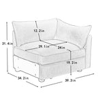 Sofa RSF Velvet -wheat