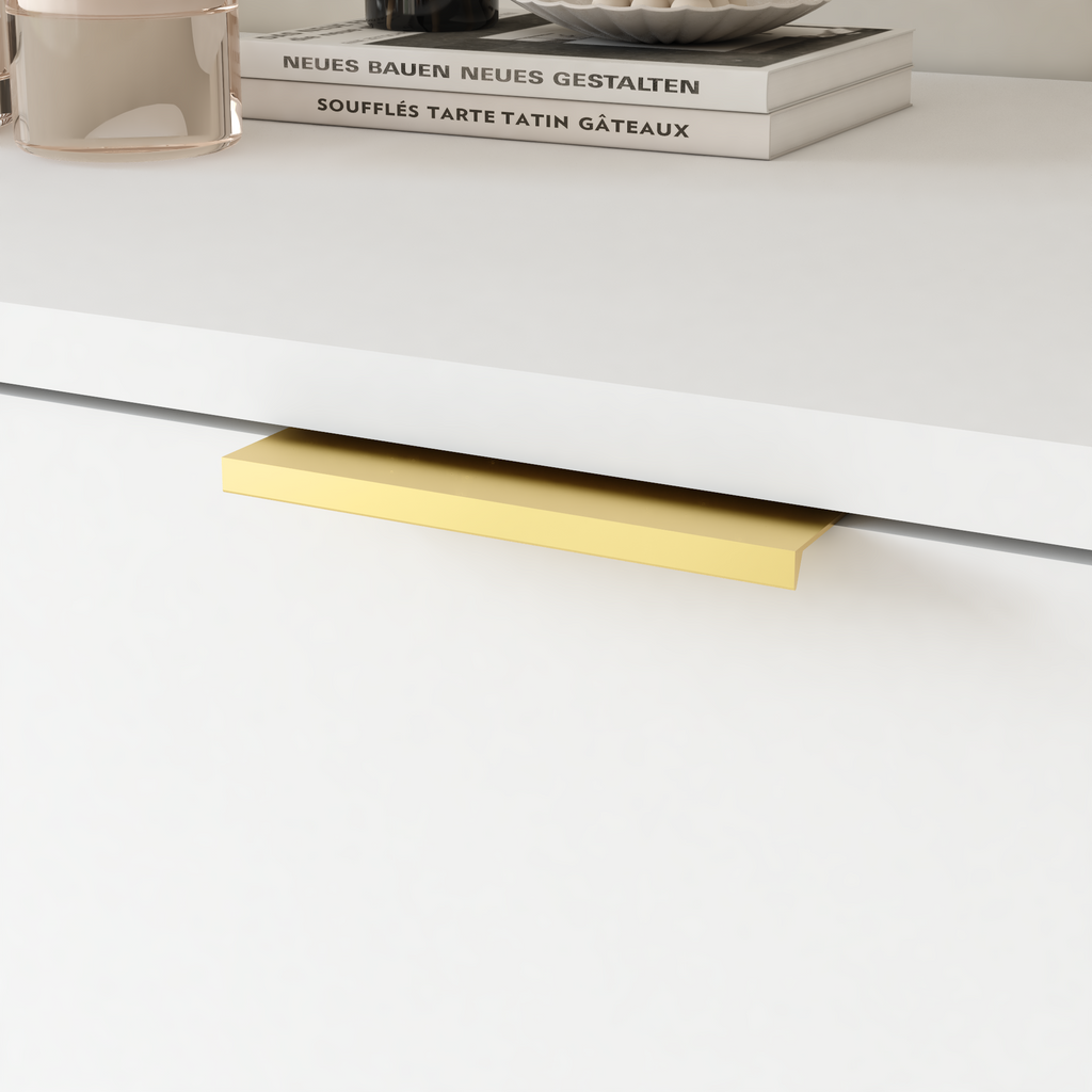 White 9 Drawer Dresser, Deep Chest of Drawers, Wooden Dresser Storage Cabinet for Bedroom, Hallway Dresser