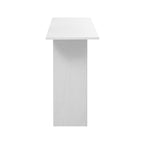 U_STYLE Modern and Curved Design Ash Veneer Console Table with Shelf,Suitable for Entryway,Hallway Living Room,Foyer,Corridor