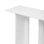 U_STYLE Modern and Curved Design Ash Veneer Console Table with Shelf,Suitable for Entryway,Hallway Living Room,Foyer,Corridor