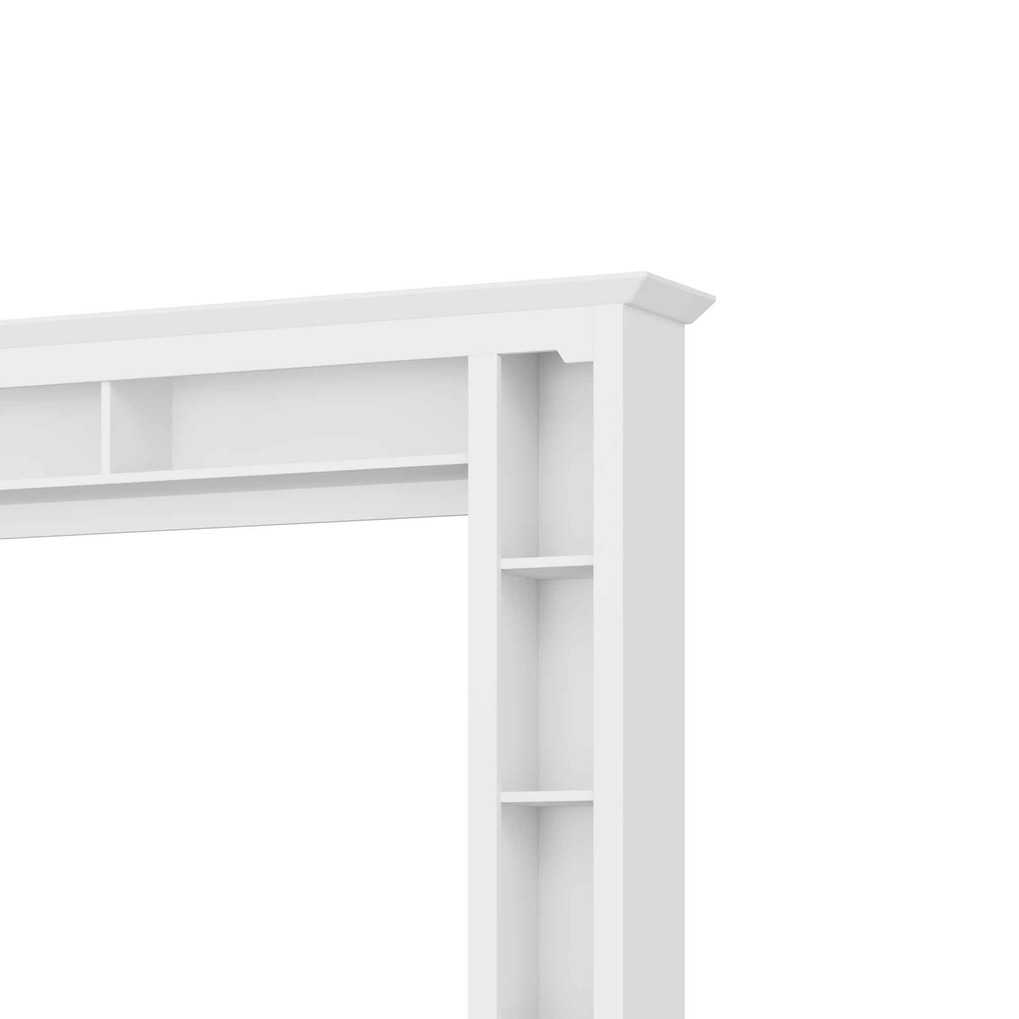 4-Piece Modern Entertainment Center Wall Unit with Bookshelves, All-in-1 Large TV Stand with Tempered Glass Door for TVs Up to 80', 92inch Media Console with Adjustable Shelves for Living Room, White