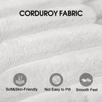Modern White Fabric Sleeper Sofa - 69.7" x 38.6" x 25.2".