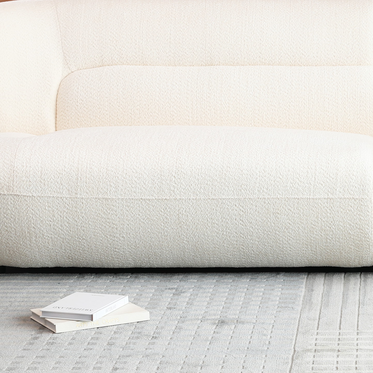 YP40116W Circular curve design with modern fashion, white, 4, office, bedroom