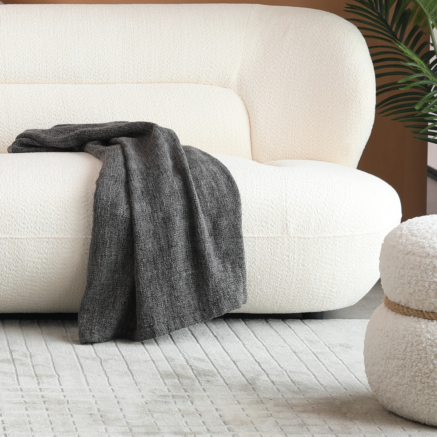 YP40116W Circular curve design with modern fashion, white, 4, office, bedroom