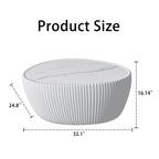Light Marble Top goose eggs Shape White PU Coffee modern Sofa Table for Living Room furniture Coffee Table