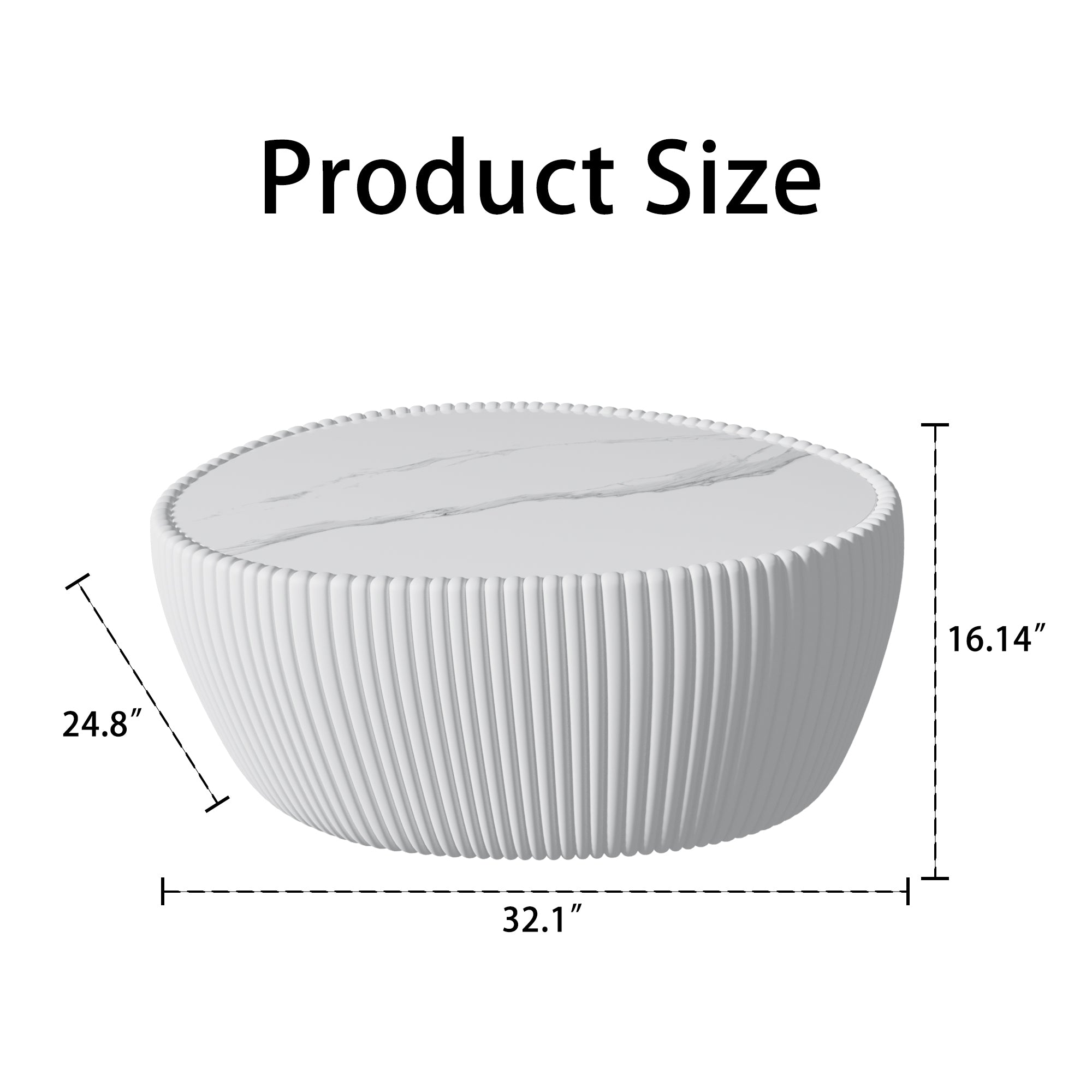 Light Marble Top goose eggs Shape White PU Coffee modern Sofa Table for Living Room furniture Coffee Table